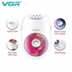 Епілятор жіночий VGR V-706 PINK акумуляторний бездротовий для видалення волосся, 2 режими, для ніг, тіла та зони бікіні, рожевий - зображення 3