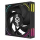 Вентилятор для корпуса PADO G13 Black / Интеллектуальное управление температурой PWM / Синхронизация ARGB-подсветки / Низкий уровень шума 12 см - изображение 5