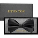 Подвязка для жениха FitonTon Wedding Banquet, деловой галстук-бабочка в британском стиле, подарочный набор в двухслойной коробке, подарок на Новый год и День святого Валентина. - изображение 1