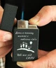 Зажигалка для мужчины в подарок с гравировкой текста дат изображений логотипов газовая турбо металлическая многоразовая с коробочкой - изображение 2