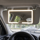 Зеркало с LED подсветкой на козырек автомобиля HB-5 прямоугольное, аккумуляторное автозеркало для макияжа - изображение 2