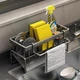 Стеллаж для кухонных принадлежностей Jiadu, сушилка для тряпок под раковину, сушилка для посуды под кран, стеллаж для хранения шариков из нержавеющей стали, органайзер. - изображение 9