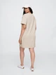 Платье-футболка короткое летнее женское GAP 132682161 XS Бежевое (1162160890) - изображение 5