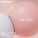 М'яч для пілатесу Yottoy, м'яч для йоги, міні-м'яч для фітнесу 25 см, що підвішує, для відновлення м'язів живота та вправ на баланс для жінок - изображение 10
