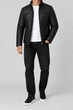 Куртка мужская однотонная экокожа черный 214R602-5 AGER XL - изображение 2