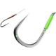 Крючок Wuzhuzhen Double Hook для ловли карпа и большеголового карпа, новый, производства Гуандун. Крючок для ловли крупной рыбы, размер 6 с бородками, леска 60 см, размер 5. - изображение 2