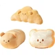 Мягкая подушка MINISO French Soft Toast, плюшевая игрушка, подушка для отдыха в офисе, креативный декор для дивана в гостиной. - изображение 1