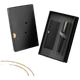Подарочный набор ручек Pimio Signature Pen, деловая офисная шариковая ручка, ручка Signature, подарок на выпускной для мужчин и женщин, ручка для тренировки письма для студентов и взрослых, модель 717, глянцево-черная с золотым зажимом. - изображение 4
