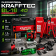 Лазерный уровень Krafftec Germany BL-16 4D 16 линий 4×360° зеленый луч самовыравнивающийся точность 0,1 мм/м аккумулятор 5000 мА·ч для стен пола потолка и плитки со штативом 1,2 м и микролифтом - изображение 1