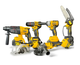 Набор инструментов 6в1 DeWalt 48 В 6 А·ч аккумуляторный шуруповерт бесщеточный сучкорез пила 15 см УШМ болгарка 125 мм перфоратор SDS Plus гайковерт ударный циркулярная пила для строительства ремонта монтажа мастерской сада с четырьмя АКБ кейсом - изображение 2