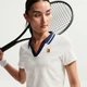 Футболка жіноча Nike W Nkct Df Crt Cltn Crop Polo M Білий IB0772-133 - зображення 6