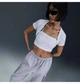 Топ жіночий Nike Tight Cropped Mini-Rib 2-In-1 Grey M Сірий HJ1299-051 - зображення 4