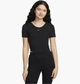 Футболка жіноча Nike Sportswear Chill Knit Tight Scoop M Чорний FN3664-010 - зображення 1