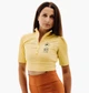 Футболка жіноча Nike W Nsw Top Ss Rib Su M Жовтий FJ5253-700 - зображення 1