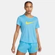 Футболка жіноча Nike W One Dri-Fit Swsh Hbr Ss XS DX1025-416 - зображення 1