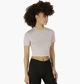 Футболка жіноча Nike Sportswear Essentials Slm Cropped S Бежевий FB2873-019 - зображення 1