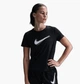 Футболка женская Nike One Swoosh Dri-Fit Short-Sleeve Running Top S Черный HJ2204-010 - изображение 1