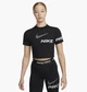 Футболка жіноча Nike Np Df Grx Ss Crop Top XS Чорний DX0078-010 - зображення 1
