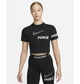 Футболка жіноча Nike Np Df Grx Ss Crop Top XS Чорний DX0078-010 - зображення 2