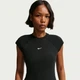 Футболка жіноча Nike W Nsw Chill Knit Rib Ss Top XS Чорний IF0242-010 - зображення 4
