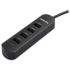 USB-концентратор PHILIPS 2.0 с четырьмя портами и разъемом для зарядки 5 В, удлинительный кабель-конвертер для ноутбуков и настольных компьютеров, 4 порта, 0,6 метра. - изображение 4