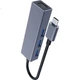 Концентратор DM Daimai Type-C на USB 2.0, розширювальна док-станція на чотири входи, конвертер портів Ethernet, зовнішній дротовий мережевий адаптер для ноутбука, CHB002 - зображення 2