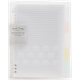 Блокнот KOKUYO Light Color Cookie Soft Light формата A5 с отрывными листами, большой вместимостью, 5 цветными разделителями, 40 листов, прозрачный WSG-RUYP62T - изображение 4