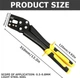 Просікач для металевого профілю та гіпсокартонних конструкцій Nizirioo Light Steel Fixed Impact Pliers - зображення 2