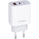Мережевий зарядний пристрій Gelius Merge GP-HC060 GAN USB+Type-C 35W (QC/PD/PPS) + кабель Gelius One GP-UCN012 Type-C to Type-C (1m)(3A 60W) White - изображение 5