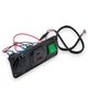 Врезная автомобильная панель розеток 3-в-1 USB QC 3.0 + Type-C PD с прикуривателем и кнопкой Автомобильная зярядка (07777) - изображение 4