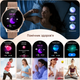 Ультратонкий жіночий Smart Watch AMOLED, 7,6 мм, 100+ спортрежимів, IP68, моніторинг показників здоров’я, 2 ремінці - зображення 3