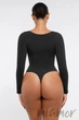 Корректирующее боди-стринг с поддержкой груди German Volf MT240067-BK1 3XL Черный - изображение 2