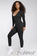 Комбинезон с длинными рукавами и коррекцией живота German Volf MT240051-BK1 XL/XXL Черный - изображение 4