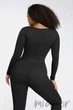 Комбинезон с длинными рукавами и коррекцией живота German Volf MT240051-BK1 XL/XXL Черный - изображение 6