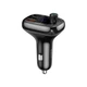 FM-трансмітер Baseus S-13 2 USB + Type-C Чорний (CCMT000101) - зображення 1