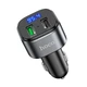 FM-трансмиттер Hoco E67 Fighter Bluetooth 5.0 2 USB QC3.0 Черный (E67) - изображение 2
