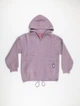 Женская кофта из альпаки фиолетовая с капюшоном на молнии one size (2631275) - изображение 5