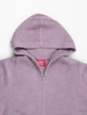 Женская кофта из альпаки фиолетовая с капюшоном на молнии one size (2631275) - изображение 6