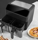 Аэрофритюрница Domotec MS-3226 4800 Вт 13 л с двумя отсеками сенсорным дисплеем Air Fryer Мультипечь без масла Двойной аэрогриль для семьи - изображение 9