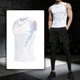 Мужская спортивная майка BodySculpt, белая, размер L-XL - изображение 2