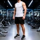 Мужская спортивная майка BodySculpt, белая, размер L-XL - изображение 4