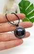 Круглый кулон на шнурке натуральный гематит - изображение 8