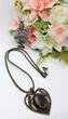 Роскошный кулон Сердце дракона в стиле винтаж натуральный камень коричневый агат - изображение 4