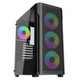 Корпус Frontier HEXCORE HX15A ATX/microATX/miniITX Middletower без БП з 1 x USB 3.0 2 x USB 2.0 та HD Audio Чорний (HEXCORE HX15A) - зображення 2