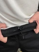Мужские утепленные зимние штаны на флисе котоновые однотонные на резинке Intruder XL Черные - изображение 10