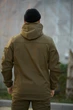 Мужской зимний костюм Softshell на флисе водостойкий и утепленный с липучкой под шеврон Куртка и Штаны Reef Intruder XL Койот - изображение 10