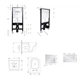 Готовое решение Qtap для ванной комнаты: подвесной унитаз Jay Rimless 485x360x320 + комплект инсталляции Standard (линейная кнопка Chrome) - изображение 2