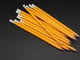 Карандаш чернографитный с ластиком HB 18 см Оранжевый (PEN-008) - изображение 2