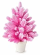 Елка заснеженная искусственная 50 см в горшке Розовая Hvoya Elegant Marshmallow Pink литая (211N/50/MMPS) - изображение 1