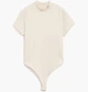 Боді жіночі Nike W Nsw Chll Knt Ss Bdyst XS Бежевий FV8994-104 - зображення 1